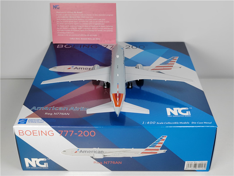 American Airlines Boeing 777-200ER N776AN NG Models 72016