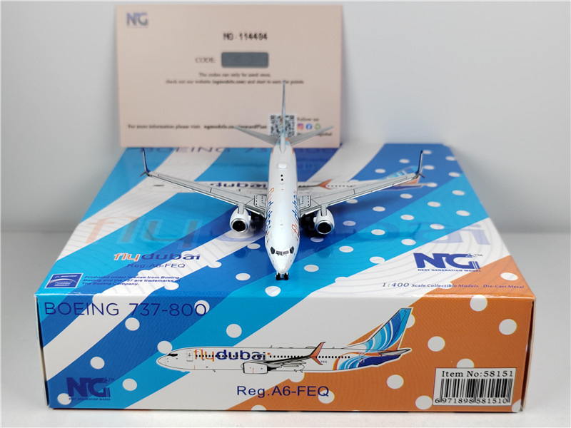 フライドバイ 737-800 A6-FDR 1/400 Amazon.co.jp: NGmodel