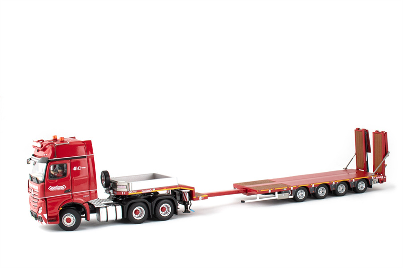 for IMC 6X4 FOR Nooteboom For Benz Actros Low Loader red
