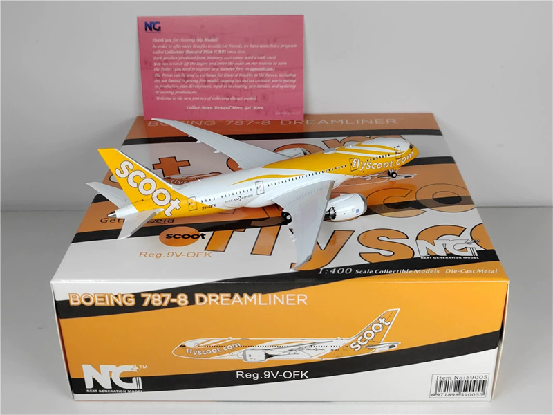 NG Scoot Boeing 787-9 ポケモン 1/400 Boeing 787-9 Dreamliner Scoot 