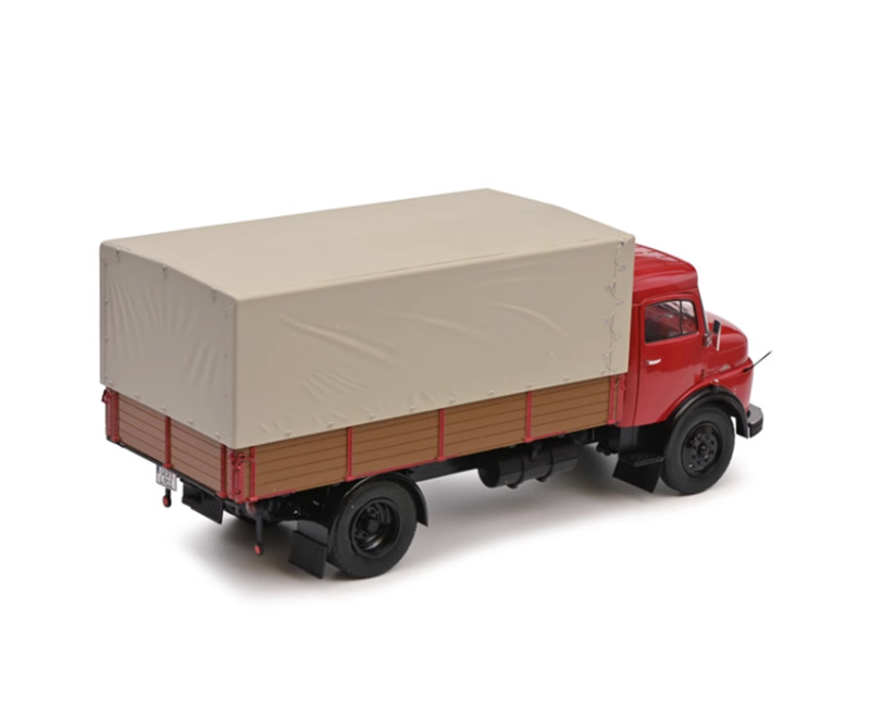 ミニカー EBBRO MERCEDES-BENZ L911 BOX TRUCK 1/18 Schuco Mercedes-Benz L911 Flatbed Truck with Cover