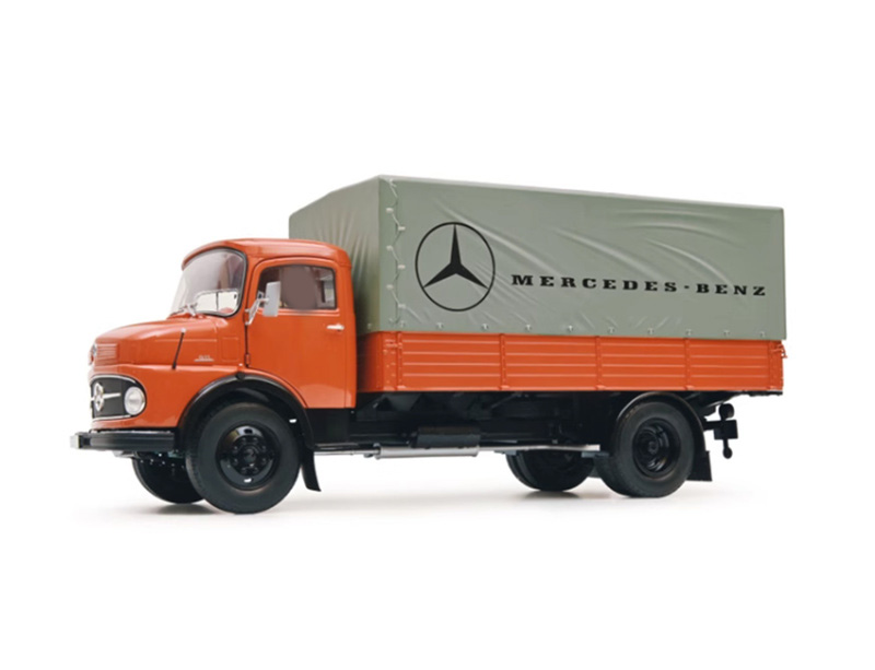 for Schuco for Mercedes for Benz L911 1952 Orange 1/18 Truck Pre