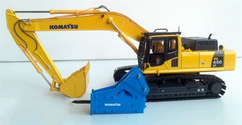 for KOMATSU for PC450LC-8 excavator+blue crushing hammer 1