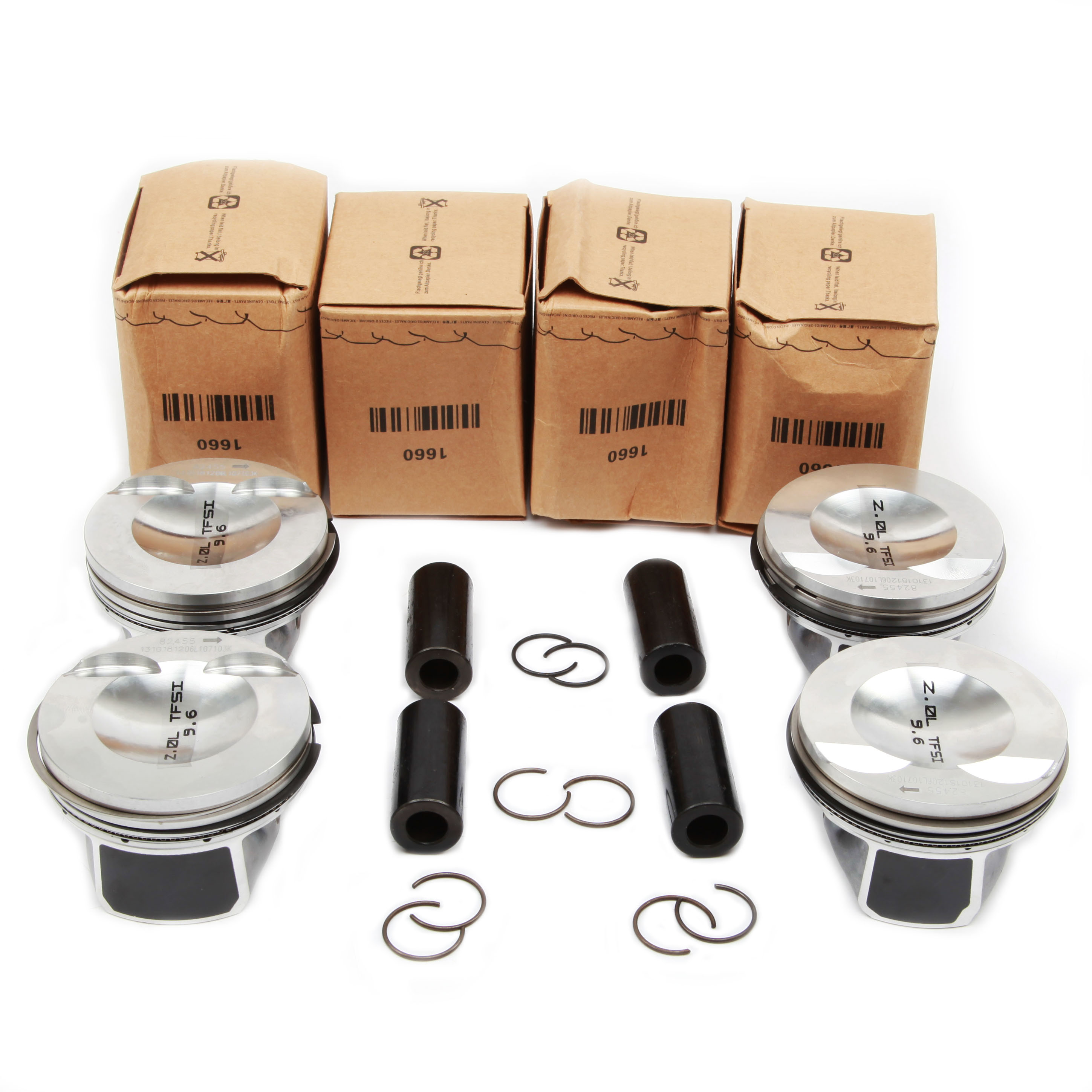 4x Pistons Rings Kit Φ82.51mm Φ23mm Fit for VW Golf AUDI A4 A5 Q5 TT 2