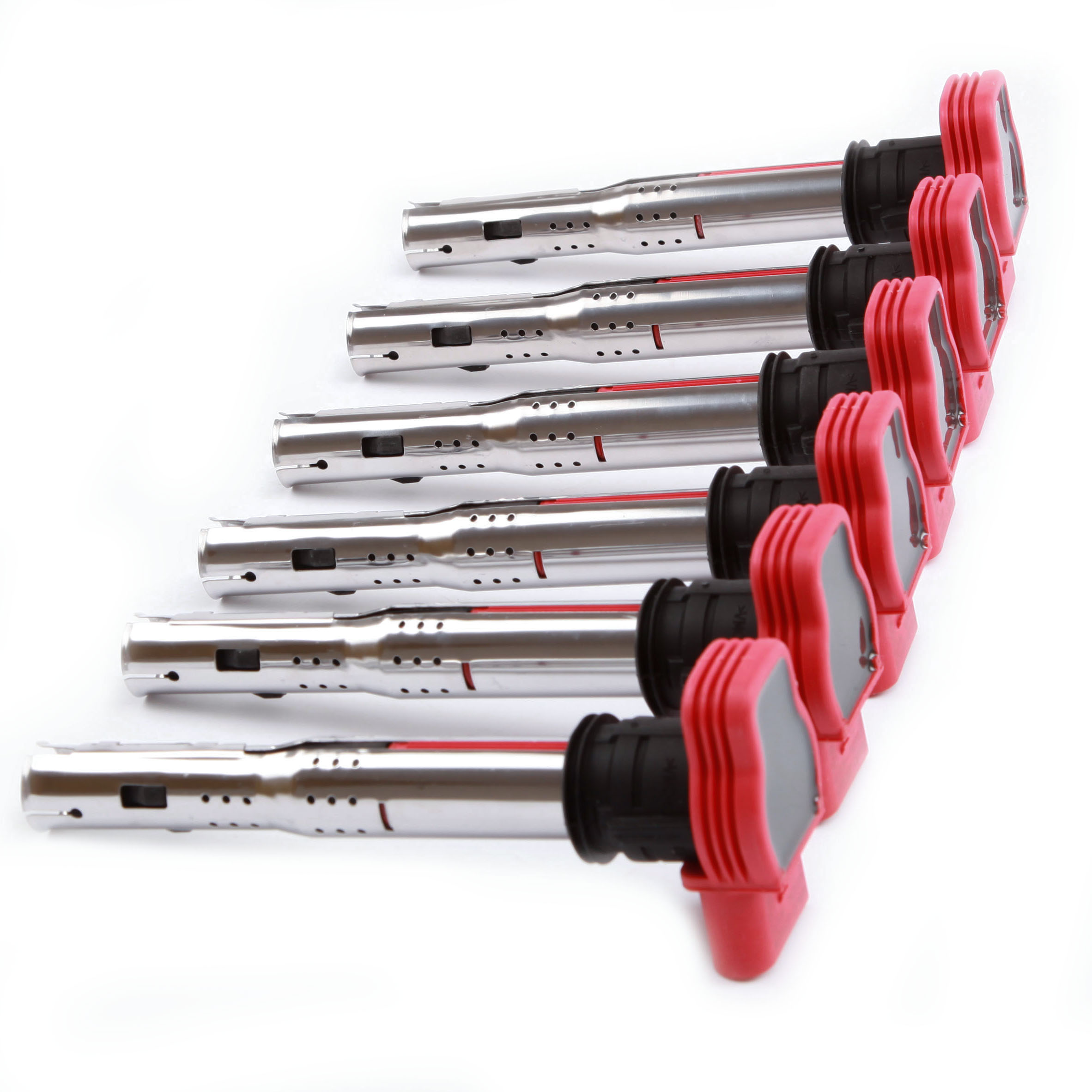 6PCS Red Ignition Coils Pack Spark Plug For VW AUDI A6 A8 Q7 PORSCHE 3