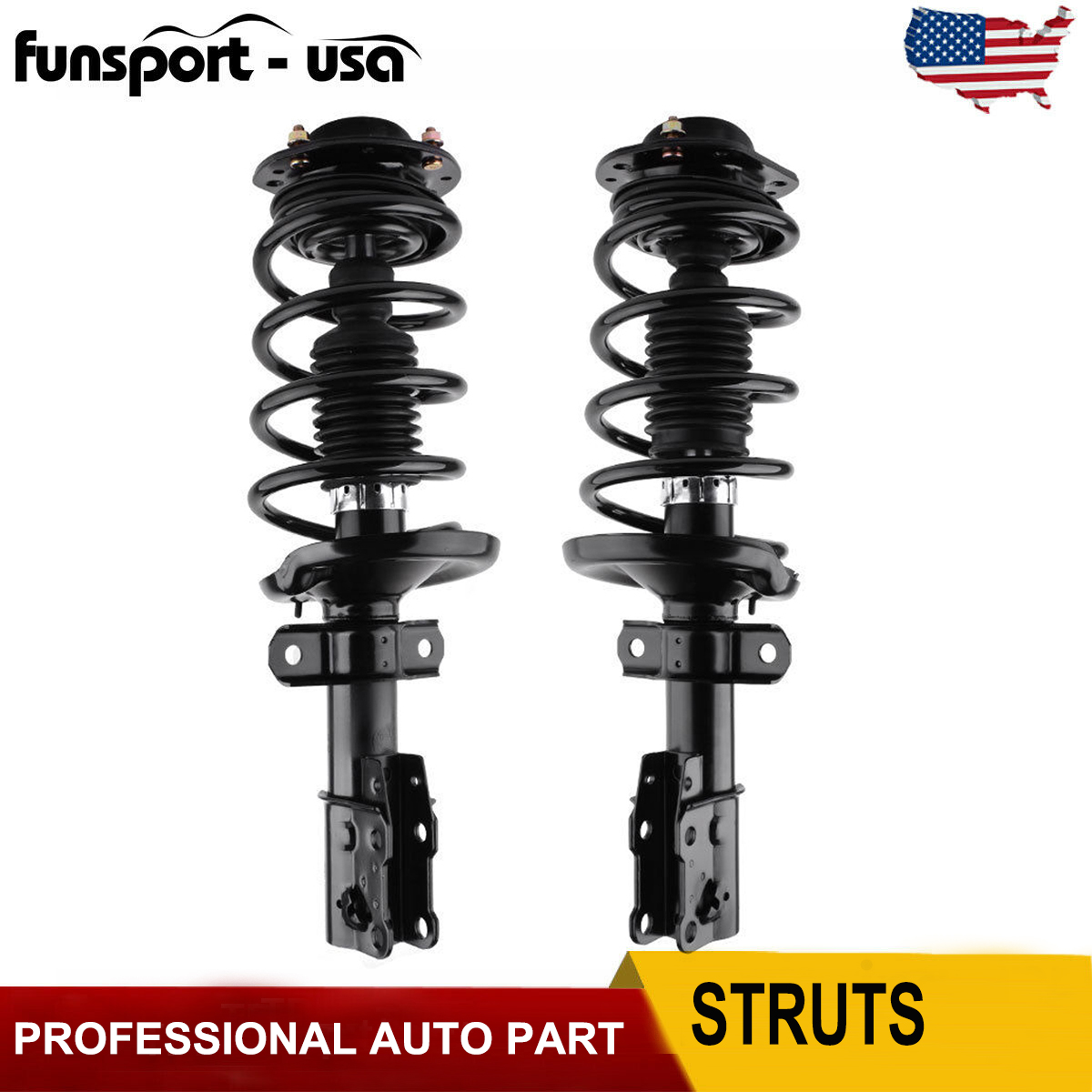 Front Strut Shock Assembly W/Coil Spring Compatible With 2005-2010 Chevy Cobalt, 2006-2011 HHR, 2005-2006 Pontiac Pursuit, 2007-2009 G5, Replace 172179L 172179R, Left & Right, 2PCS, Struts - Canada - View #10