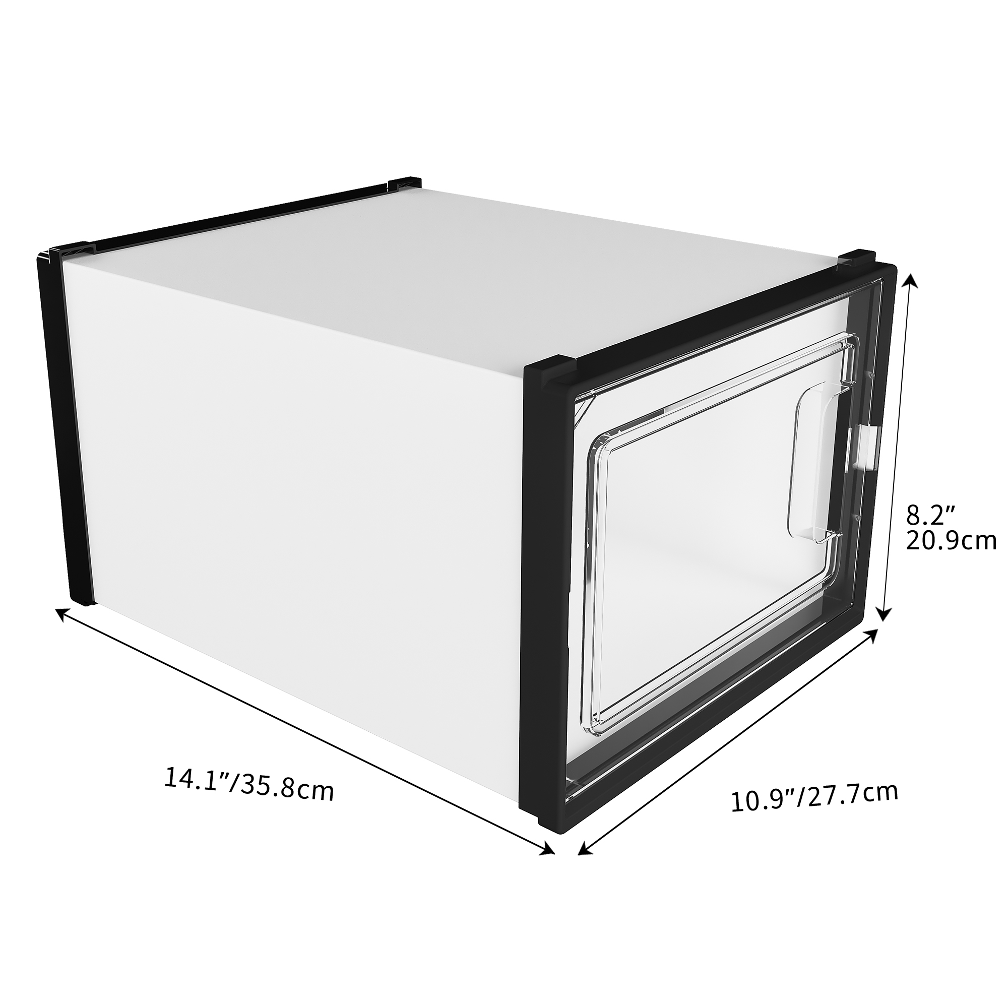 12/24 PCS Shoe Storage Box Clear Stackable Shoe Container Sneaker Organizer XL - Picture 39 of 45