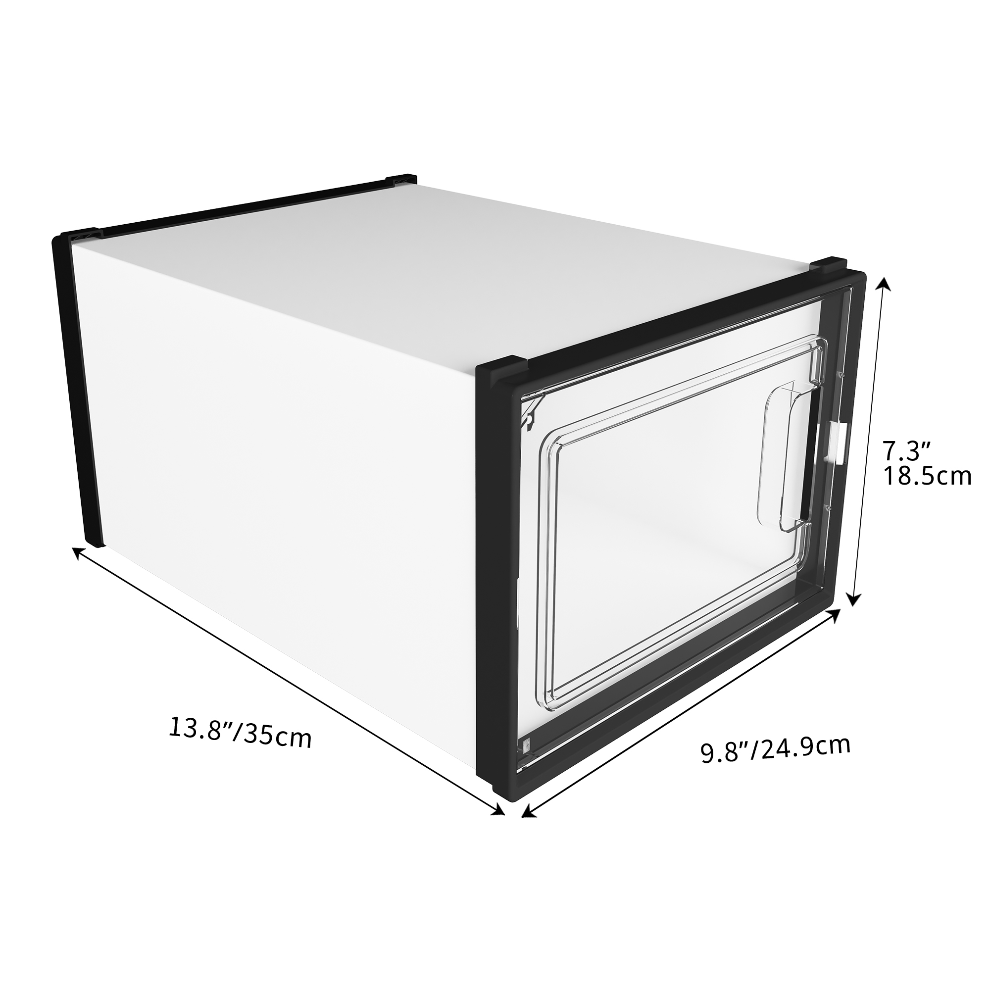 12/24 PCS Shoe Storage Box Clear Stackable Shoe Container Sneaker Organizer XL - Picture 43 of 45