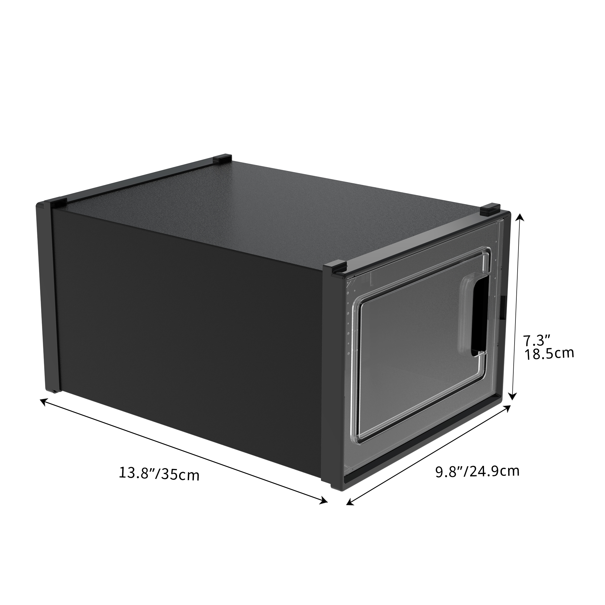 12/24 PCS Shoe Storage Box Clear Stackable Shoe Container Sneaker Organizer XL - Picture 33 of 45