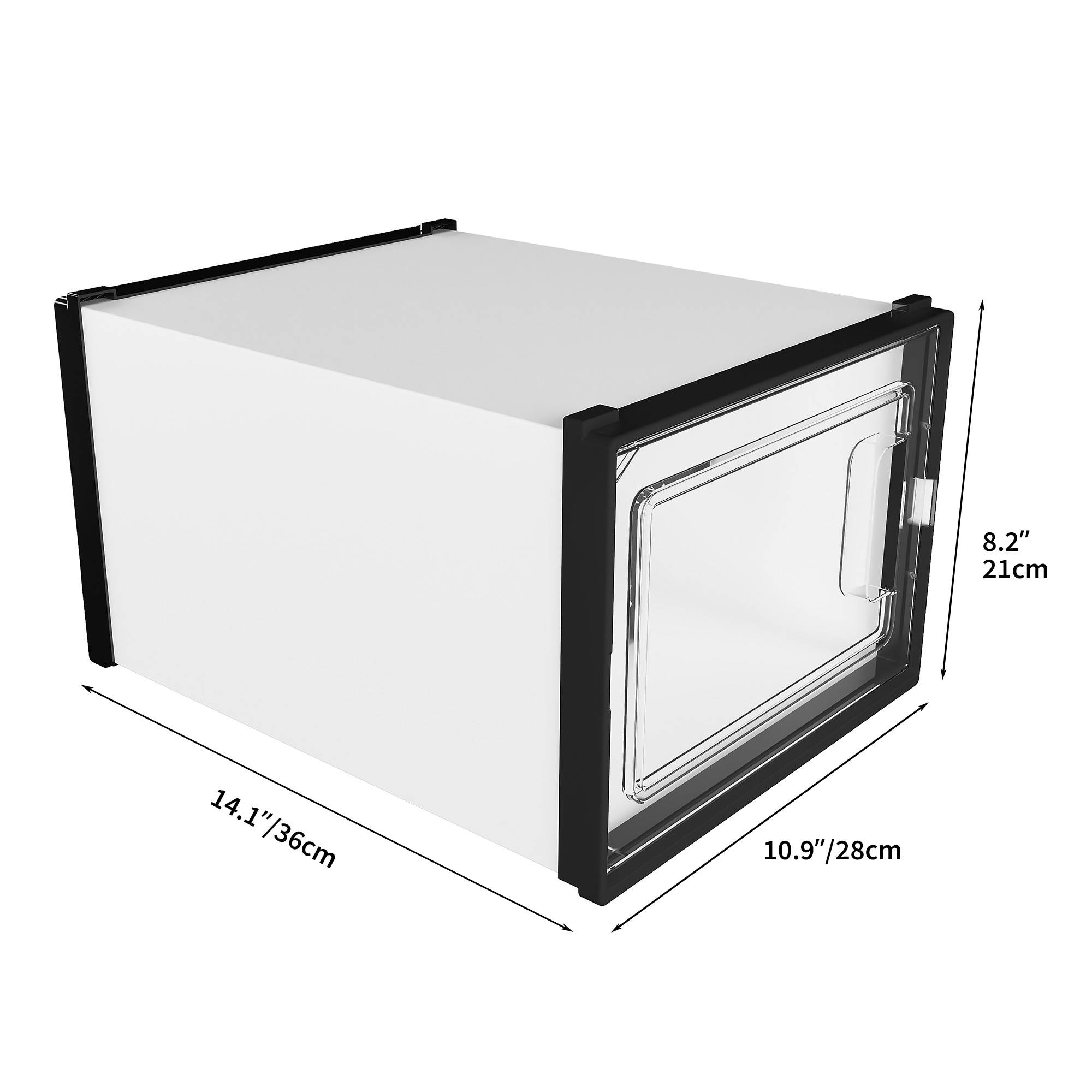 12/24 PCS Shoe Storage Box Clear Stackable Shoe Container Sneaker Organizer XL - Picture 41 of 45