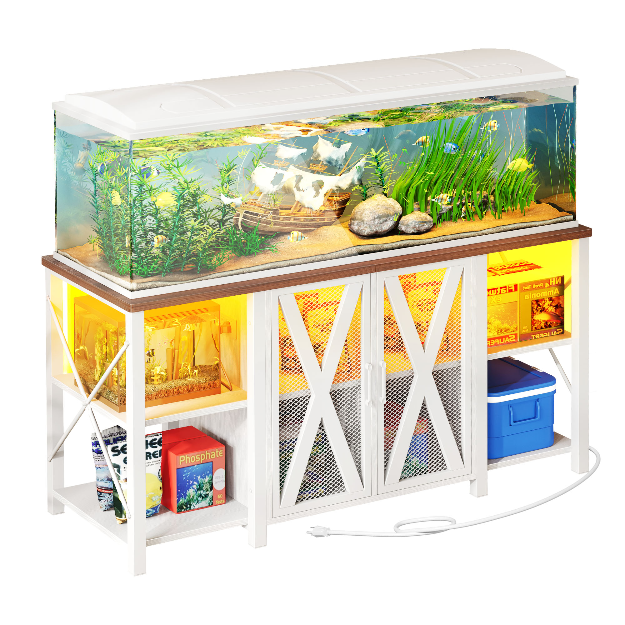 Aquarium Stand For 75-120 Gallon Metal tank Fish Tank Stand