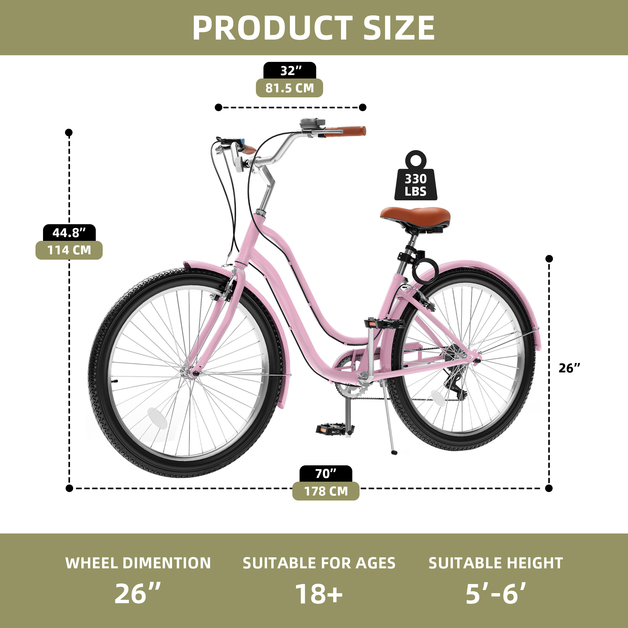 自転車 26インチ REXBURG ピンク C2106012