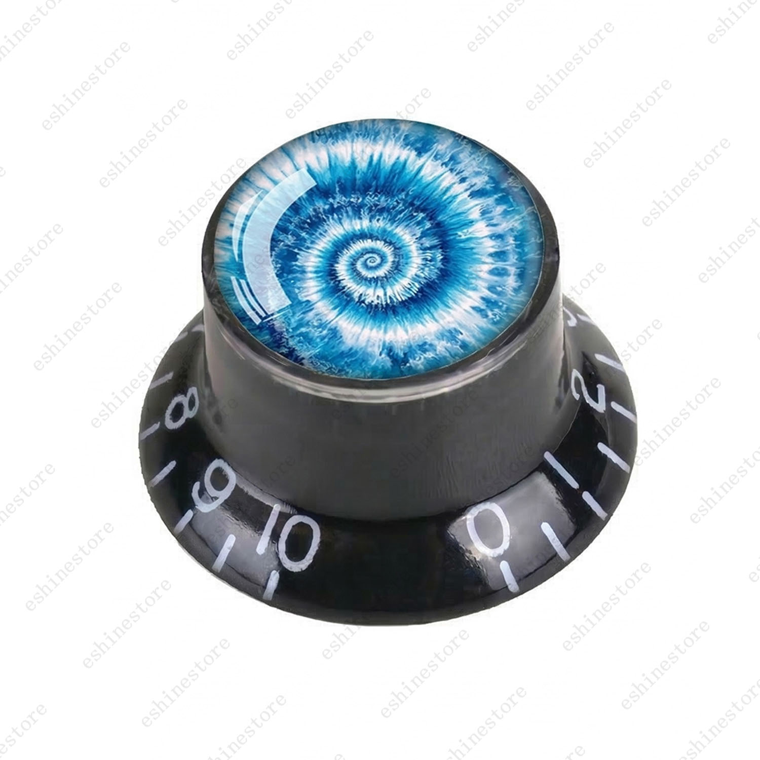 Guitar Reflector Knobs with Spiral Tie Dye Cap Top Hat Knob for Les Paul SG – 05