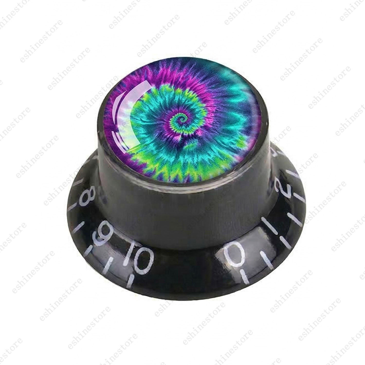 Guitar Reflector Knobs with Spiral Tie Dye Cap Top Hat Knob for Les Paul SG – 03