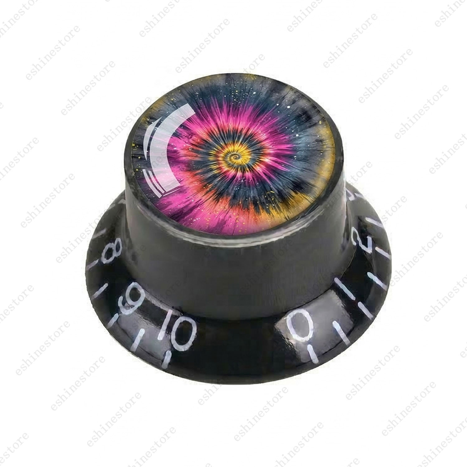 Guitar Reflector Knobs with Spiral Tie Dye Cap Top Hat Knob for Les Paul SG – 07