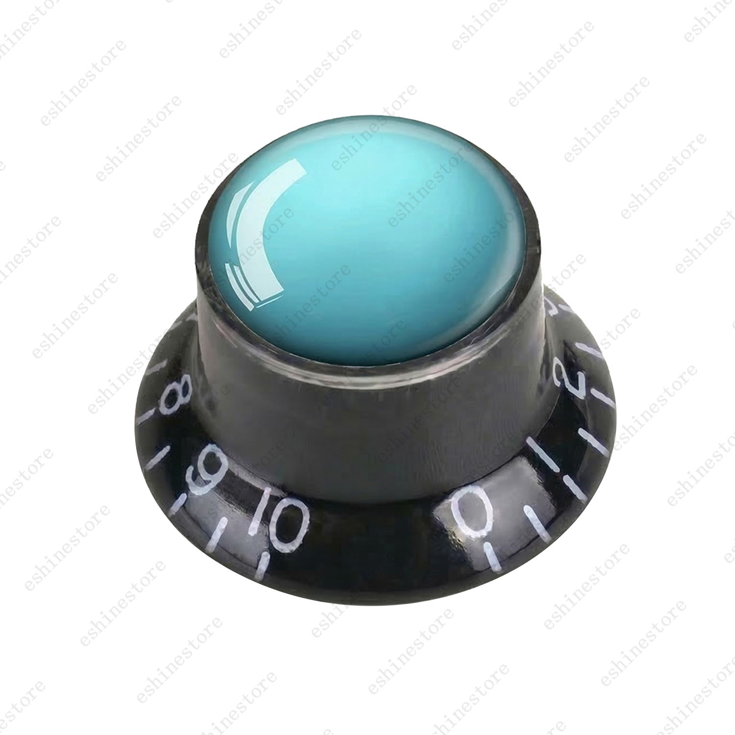 Guitar Reflector Knobs w/ Uranus Pattern Design Cap Top Hat Knob for Les Paul SG