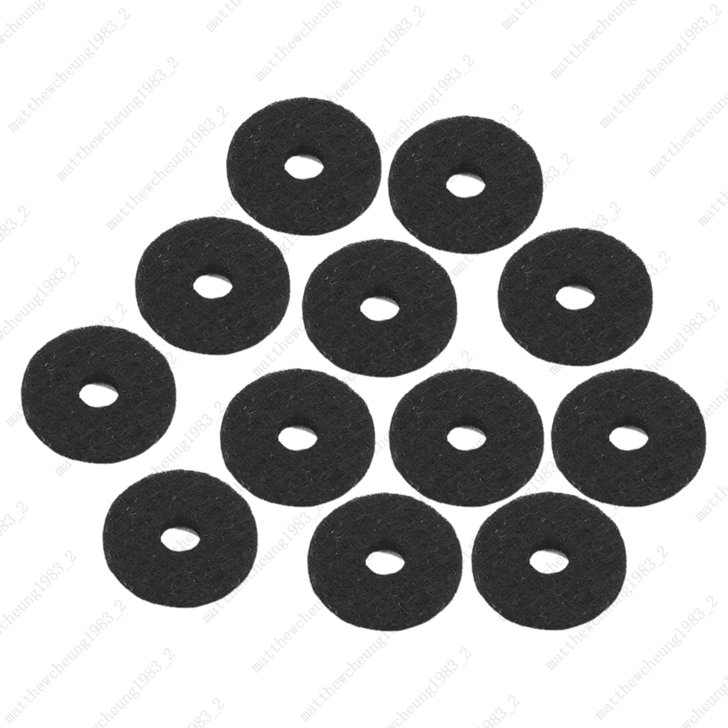 12Pcs Guitar Strap Button Felt Washers Pads 2mm Thickness for Electric Guitar