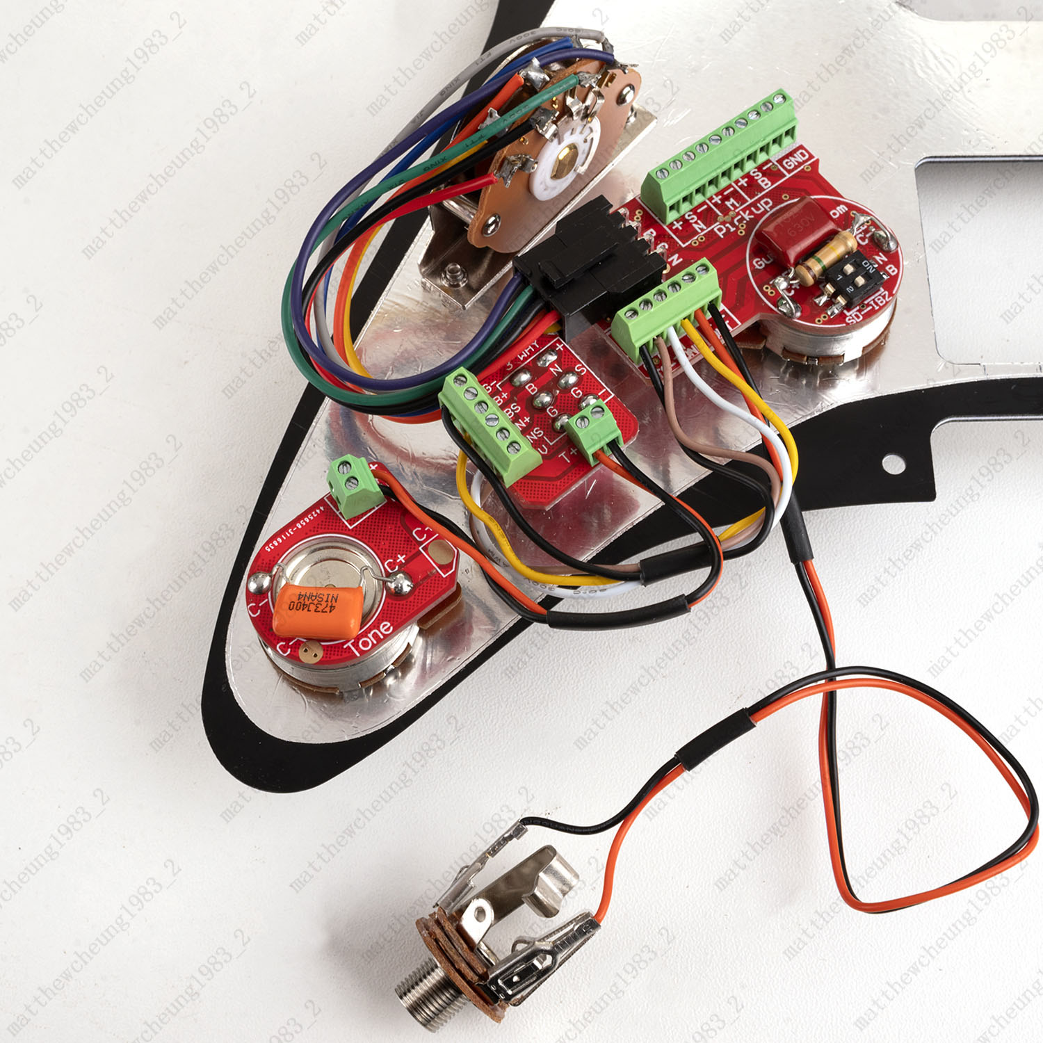 Solderless HSH Wiring Harness 5-Way Switch Upgrade with Coil Split for Ibanez ST