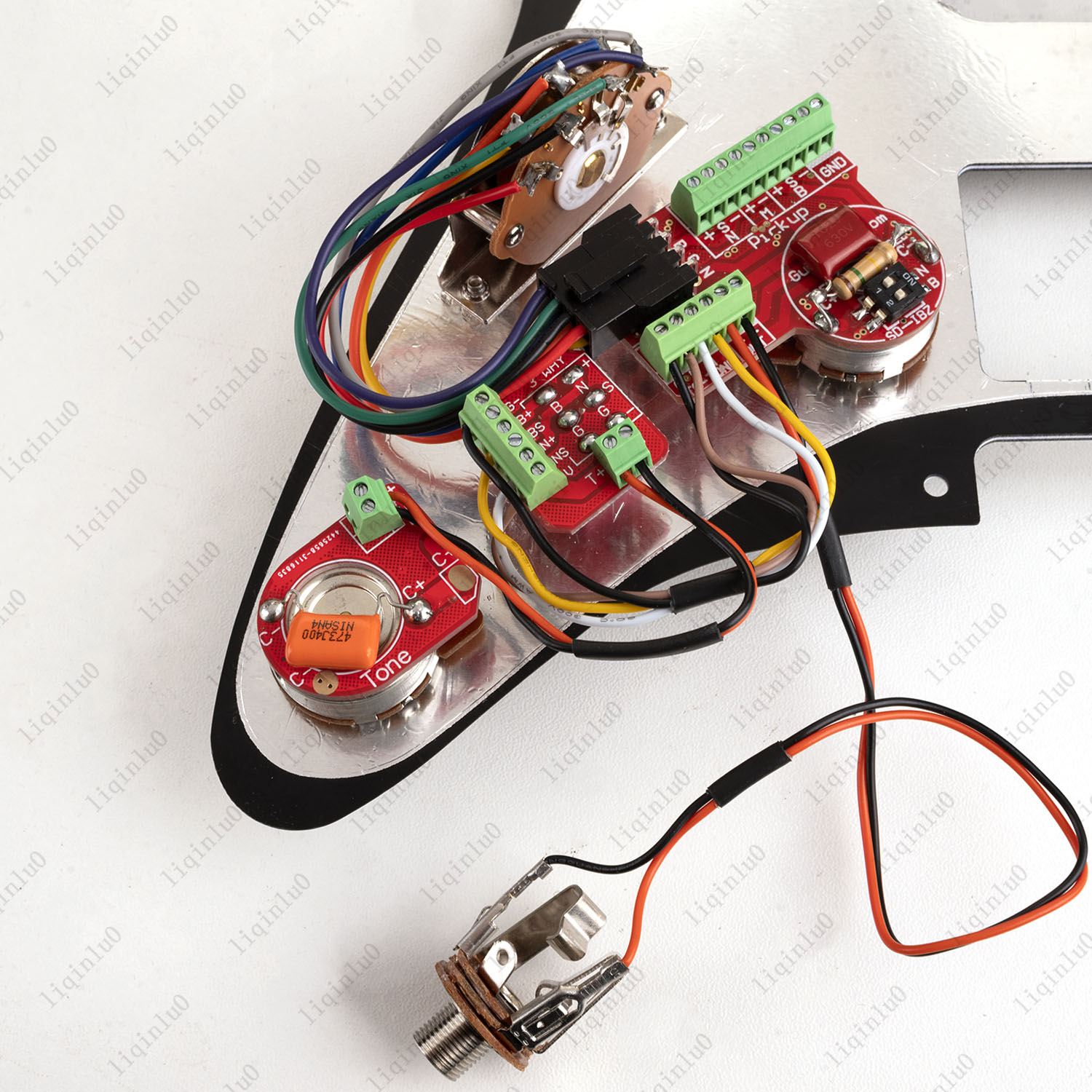 Solderless HSH Wiring Harness 1Volume 1Tone w/ 5-Way Switch for Ibanez / Strat