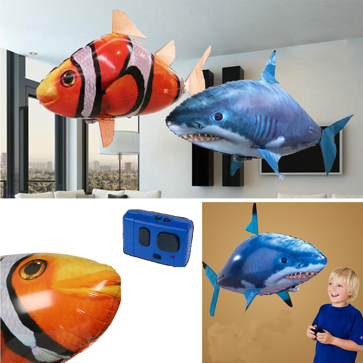 flying remote controlled fish