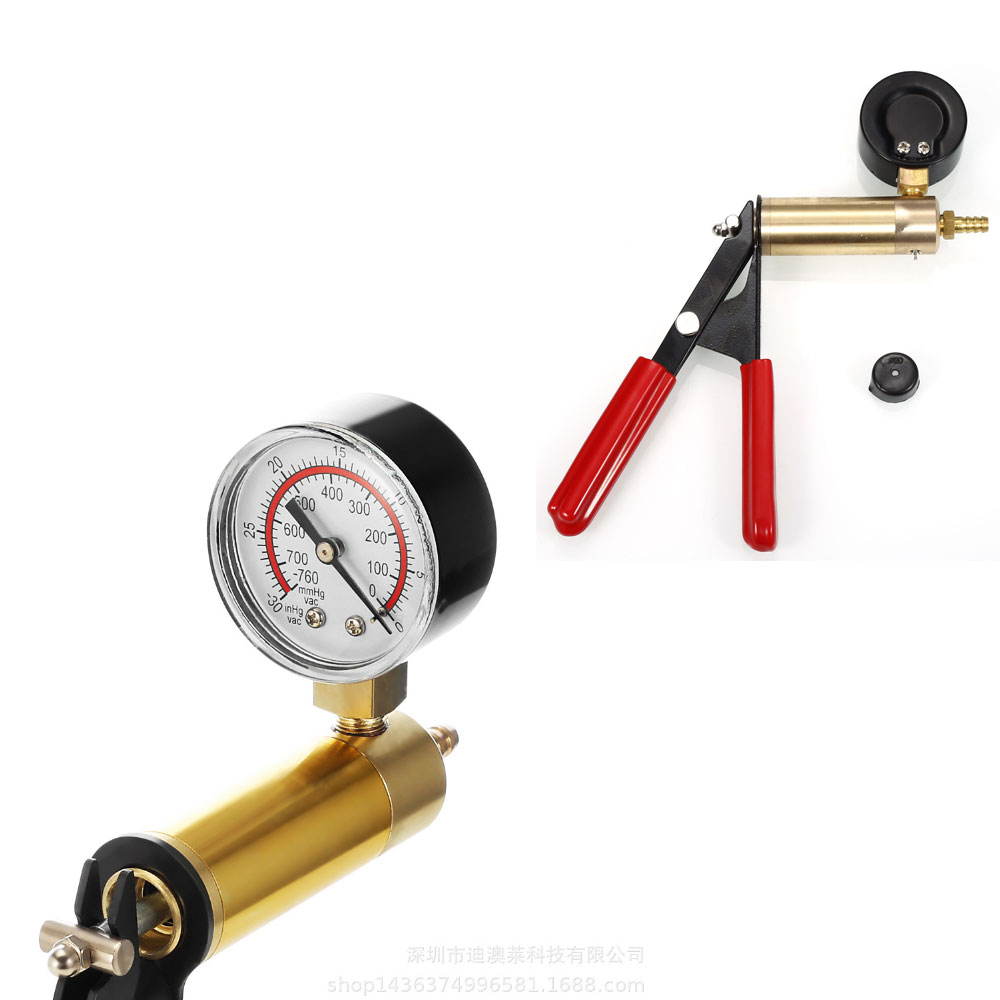 Handheld Vacuum Pump Tester Set Car Motorbike Vacuum Gauge And Brake