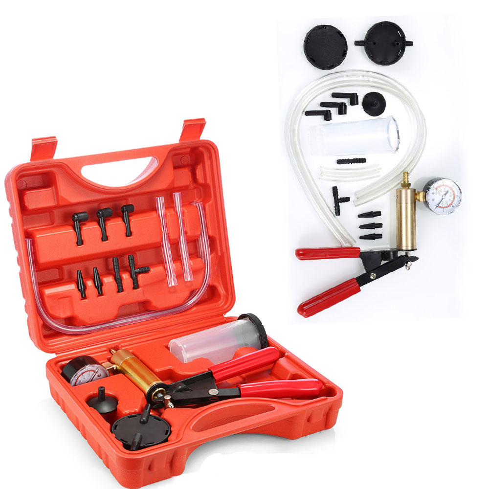 Handheld Vacuum Pump Tester Set Car Motorbike Vacuum Gauge And Brake