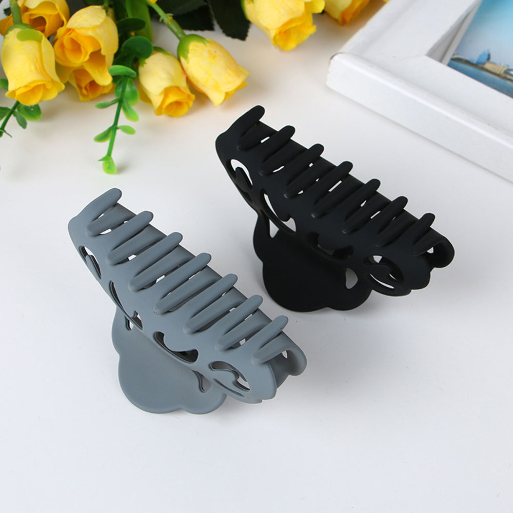 Plastic Big Size Hair Clip Claws For Thick Hair Black Grasp Clips