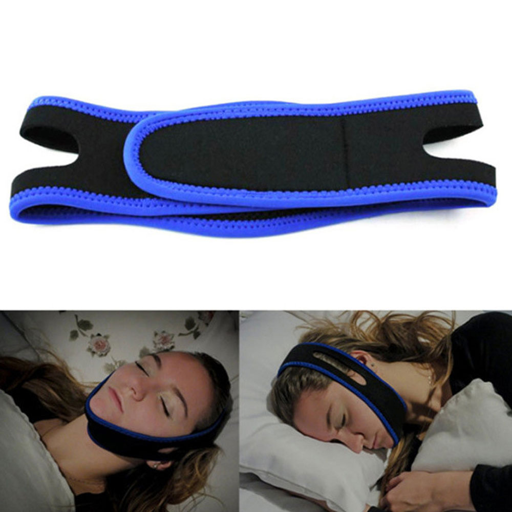 Anti Snore Aid Sleep Apnea Stop Snoring Strap Belt Jaw Solution Chin