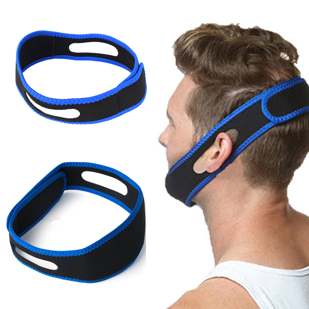 Anti Snore Aid Sleep Apnea Stop Snoring Strap Belt Jaw Solution Chin