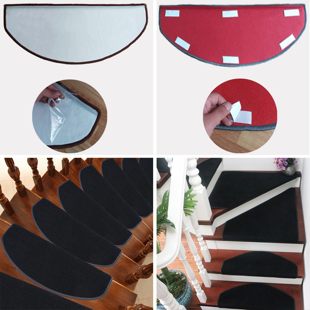 15Pcs Mat Step Staircase Protection Cover Stair Treads Non Slip Carpet