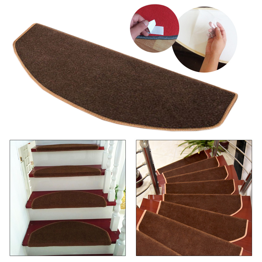 15Pcs Mat Step Staircase Protection Cover Stair Treads Non Slip Carpet