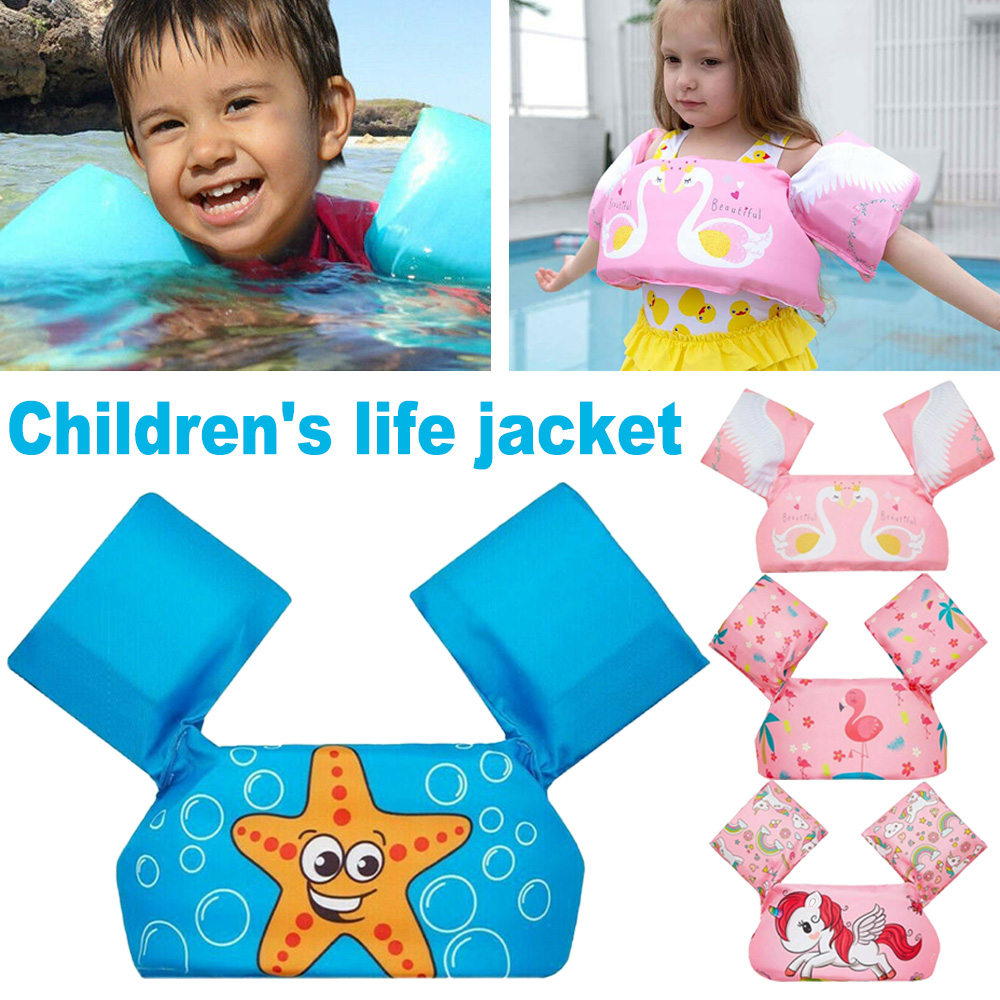 Children Swim Arm Bands Swimming Floats Vest Kids Life Jacket Puddle Jumper Vest