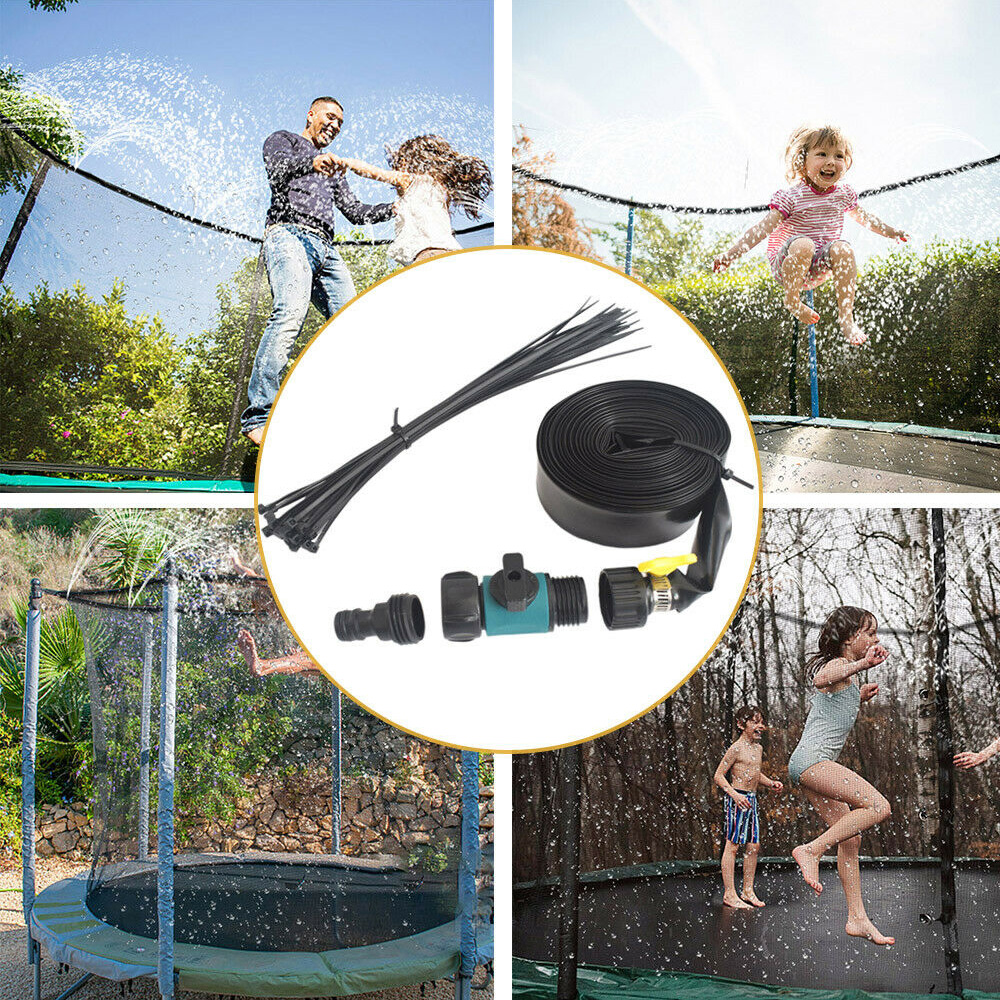 15m Uk Trampoline Sprinkler Spray Water Park Kid Fun Summer Outdoor Water Game Ebay