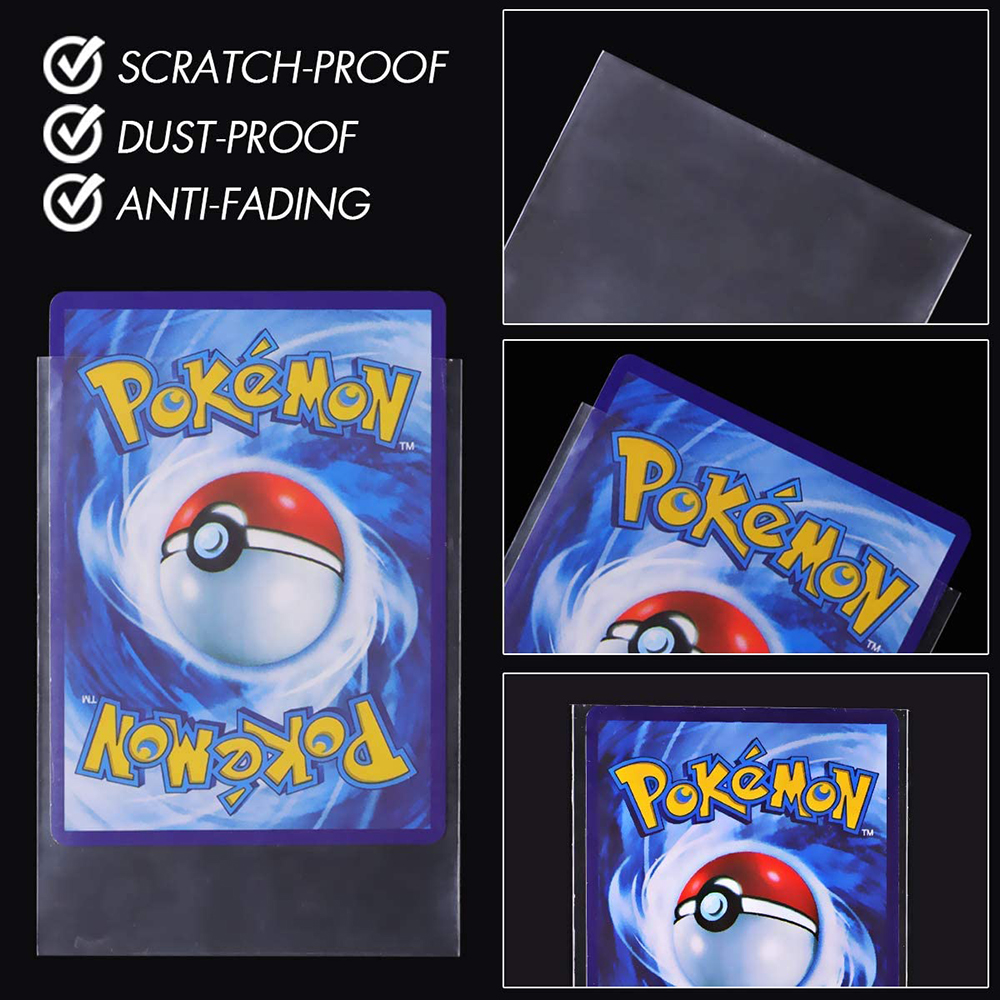 550PCS Ultra Soft Trading Card Sleeves Clear Penny Protector Pokemon