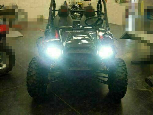LED H13 Head Light Bulb Kit Polaris Ranger RZR General Low and High Beam Lamp Set 2-Pack
