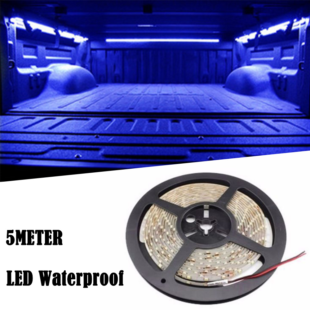 4x White12V 12/" 15SMD LED Waterproof Flexible Strip Light For Honda Motorcycle