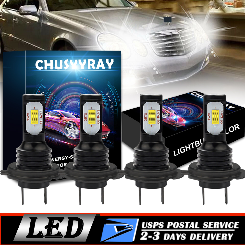 H7+H7 Combo LED Headlight Kit For MercedesBenz C250 C300 C350 Hi&Low