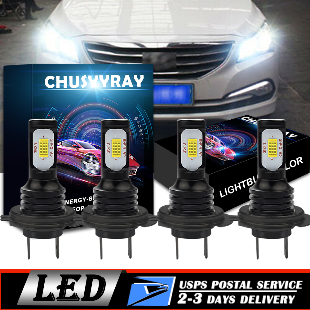 For HYUNDAI Sonata 20112014 led lights 4PCS H7 LED Headlight Bulbs