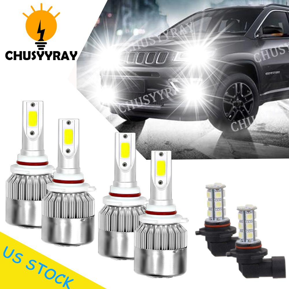 For Cadillac SRX 2010-2016 -6X 6000K LED Headlights High Low Beam Fog Light Bulb | eBay 2013 Cadillac Srx Low Beam Bulb Replacement
