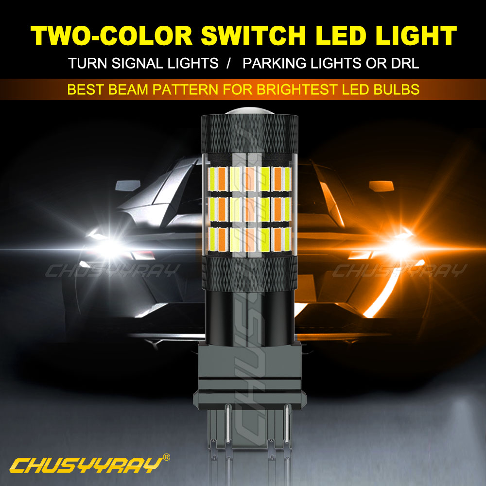 2X Turn Signal Light Amber 3457A 3157 4147 LED Bulbs for Toyota