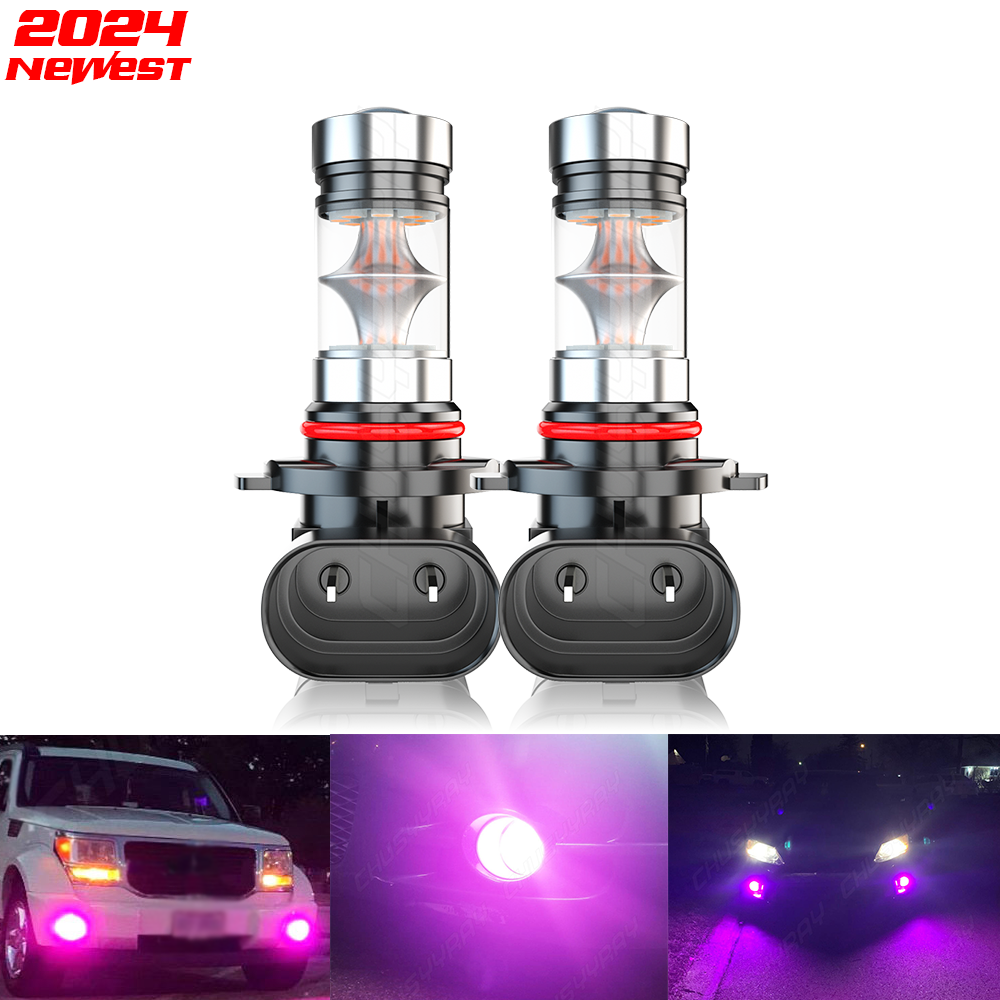 9005 Pink Purple LED Daytime Running DRL Bulb For 08-15 Honda