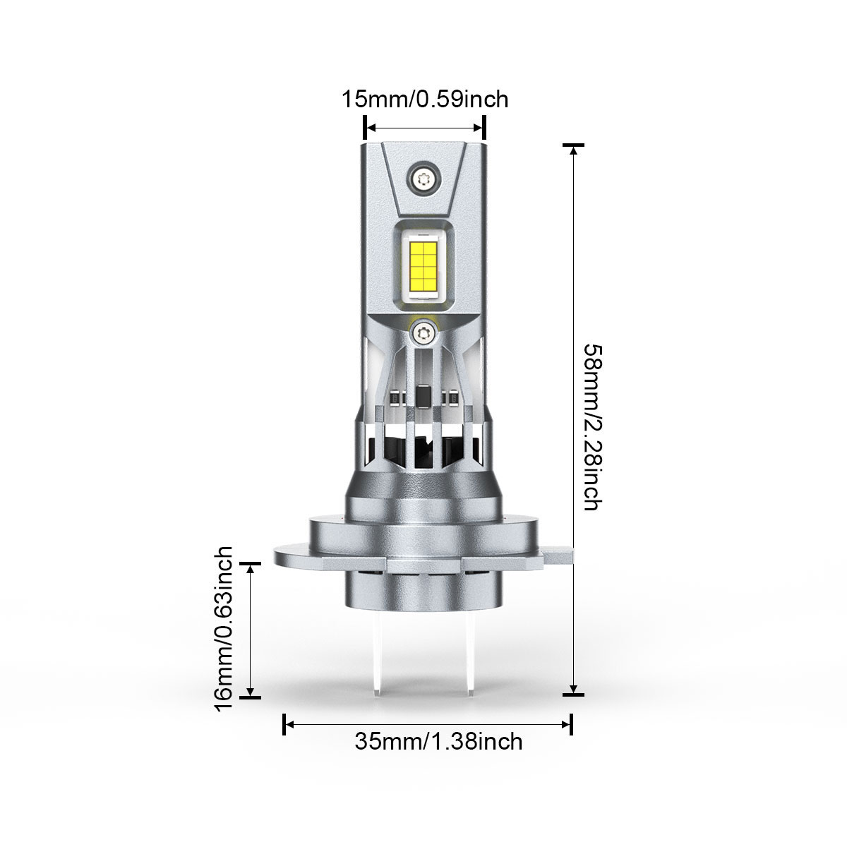 H7 H11B H11 LED Headlight Fog Light Bulbs Combo For Hyundai Santa Fe 2013-2016 6000K 6-Pack
