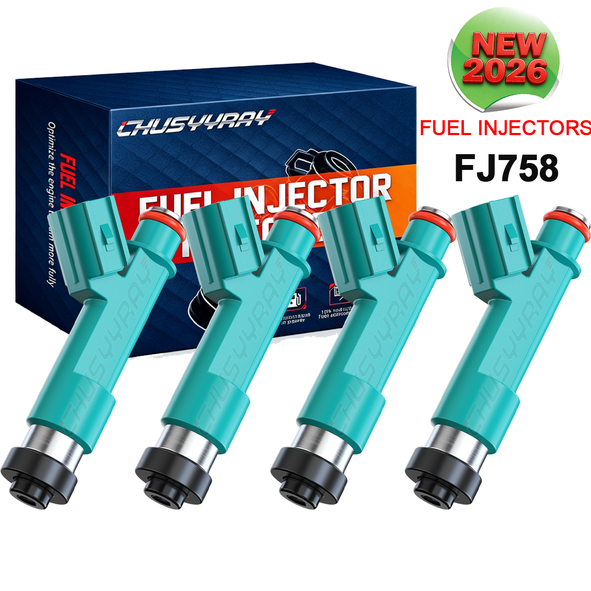 Pg Injector CHUSYYRAY 4Pcs Fuel Injector FJ758 232090H060 For 2005-2010 Scion Tc 2 ...