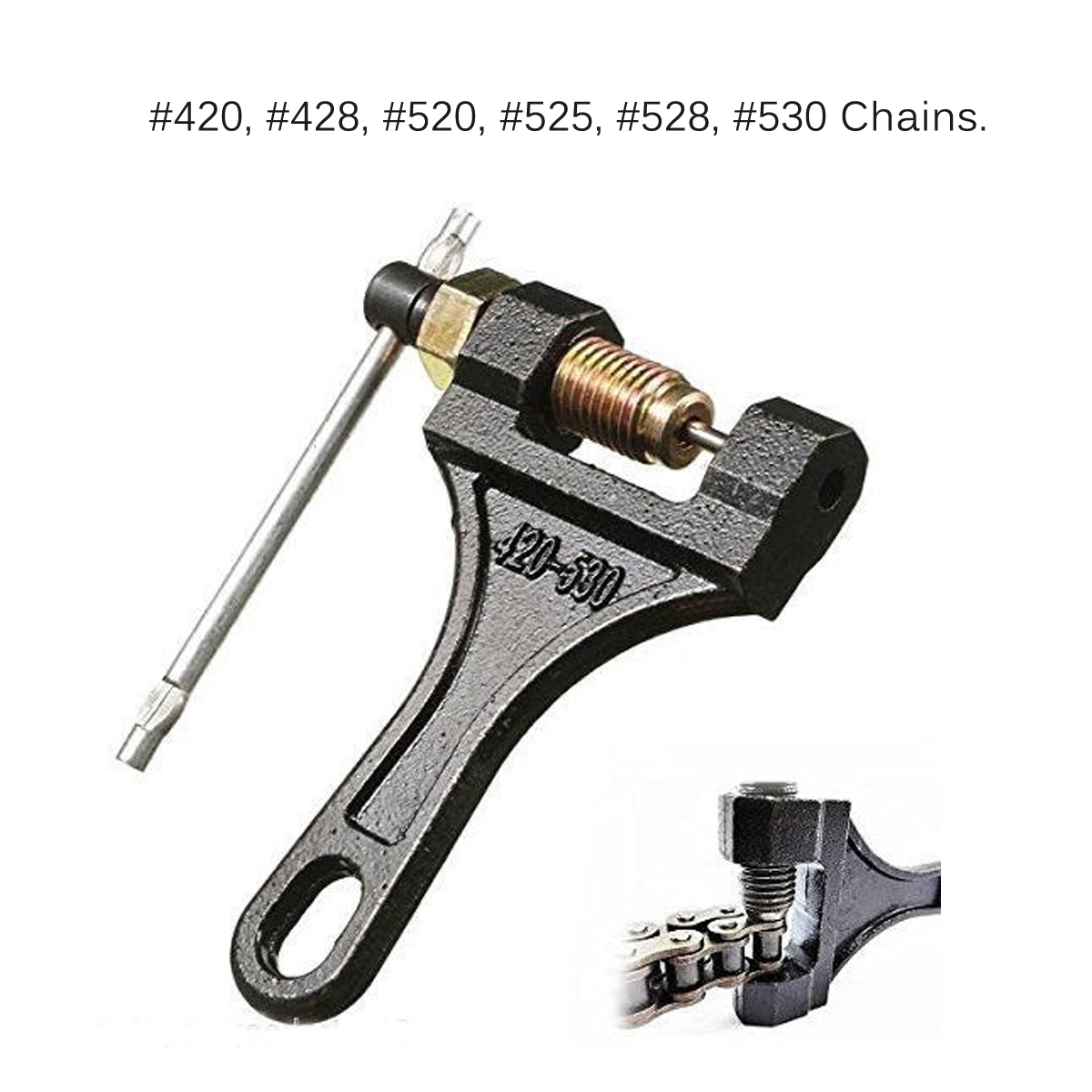 Motorcycle ATV Chain Splitter Cutter Breaker Tool for #420 428 520 525 528 530