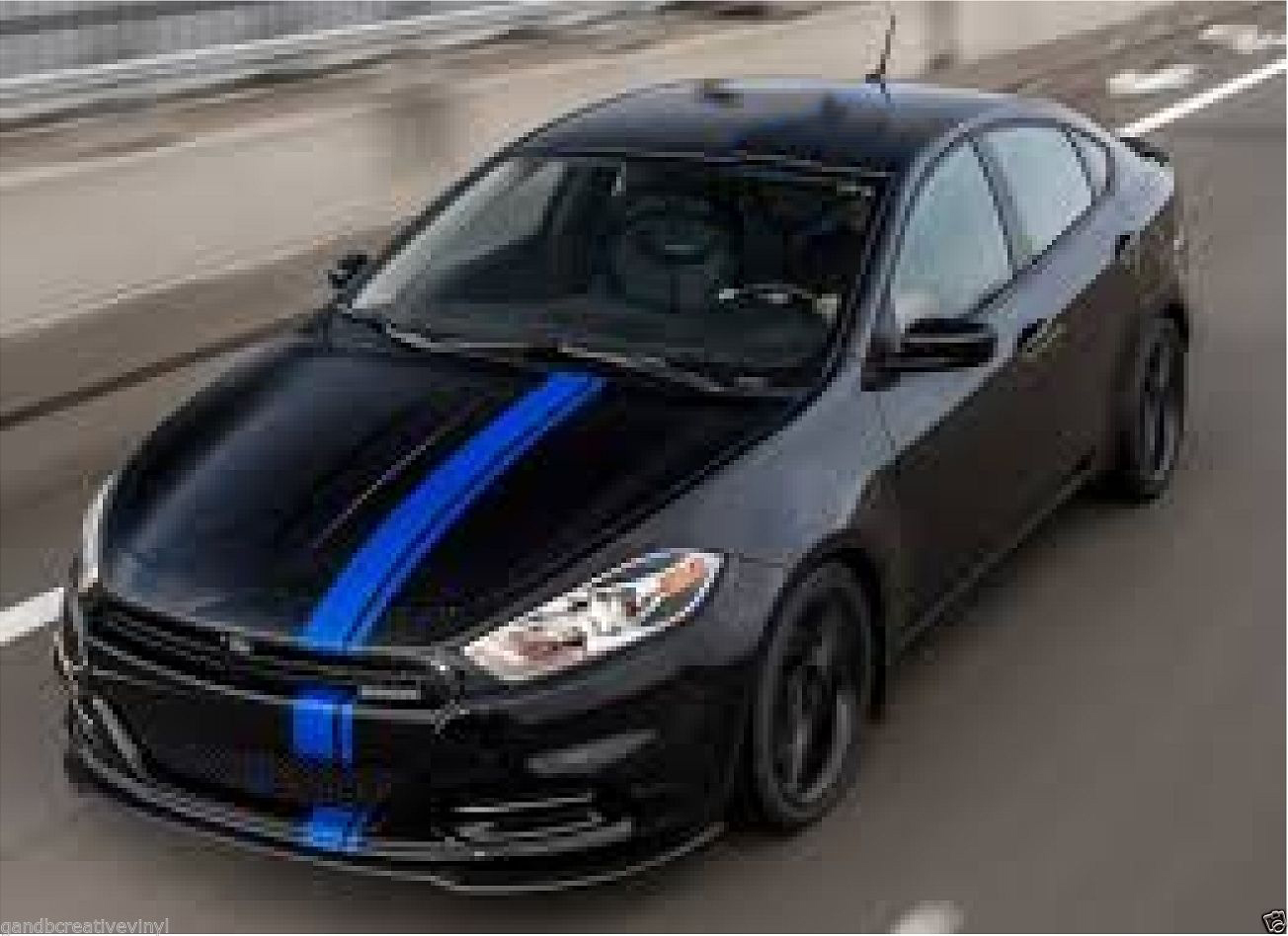 DODGE DART 6/" OFFSET VINYL RALLY RACING STRIPES FREE SHIPPING