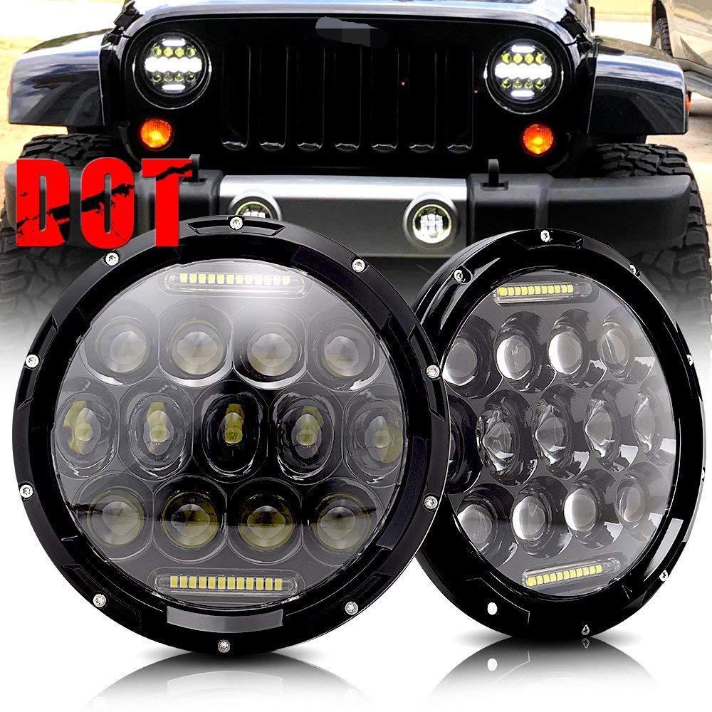 2PCS 7/" Round LED Headlights Hi//Lo Sealed Beam DRL For Chevy Pickup Truck 3100