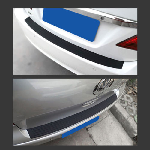 EIDRAN Universal Rear Bumper Protector – Anti-Scratch Rubber Trim Guard, Black, Fits Most Cars SUVs Trucks