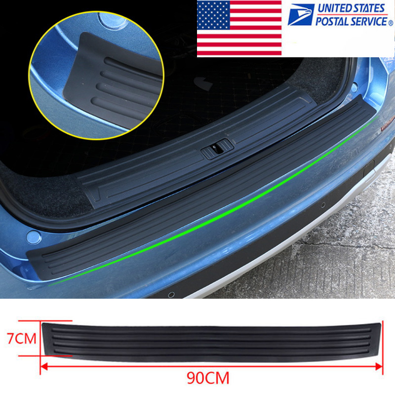 Carbon Black Rear Bumper Protector Decal Sticker Cover for CHEVROLET 16-18 Spark