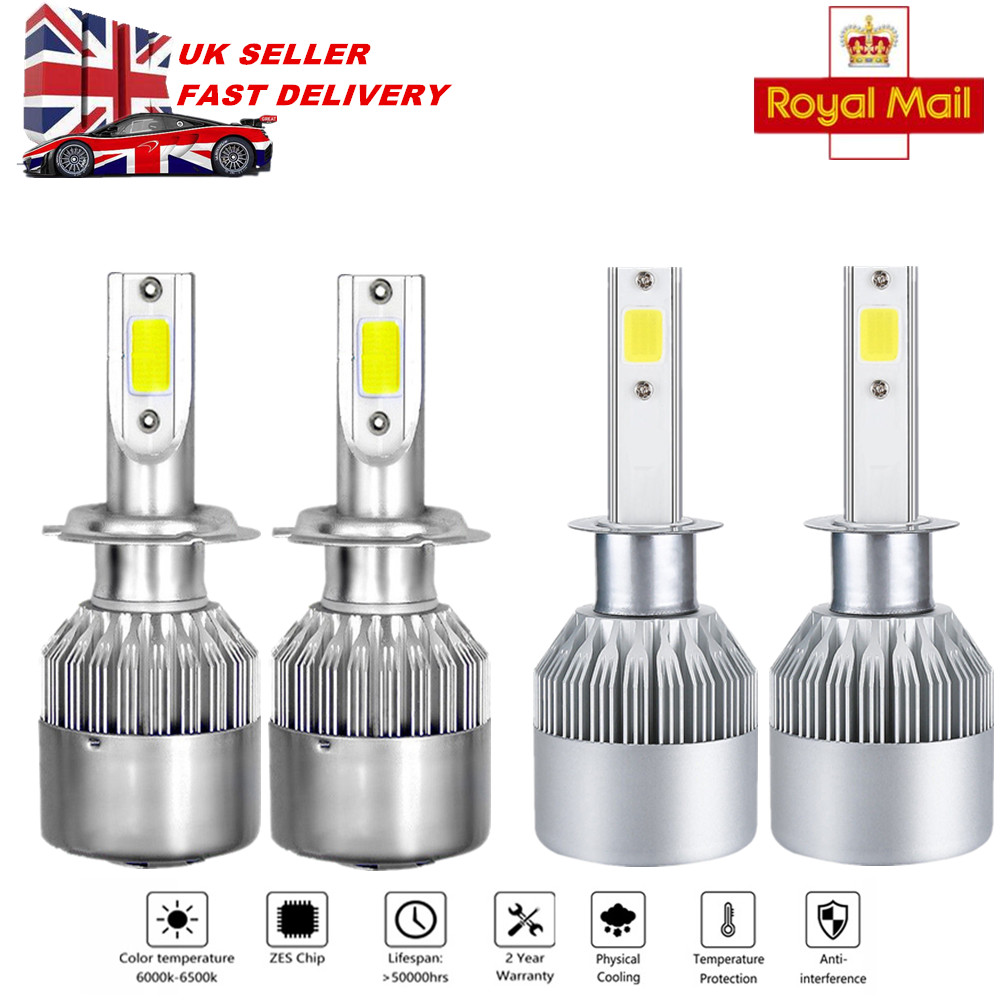 Mercedes CLK C209 100w Clear Xenon HID High Main Beam Headlight Bulbs Pair