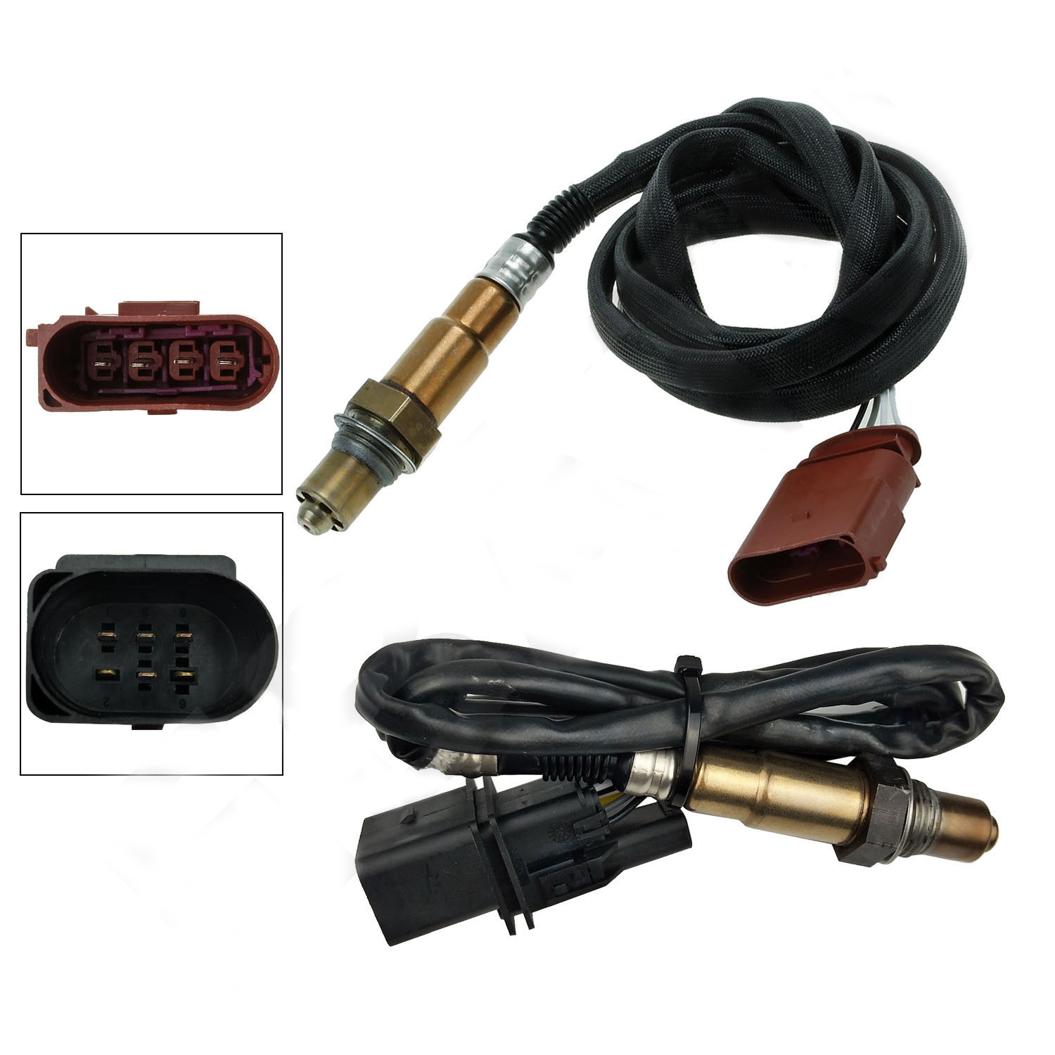2pcs Upstream /& Downstream 02 O2 Oxygen Sensor For 97~99 Audi A4 A4 Quattro 1.8L
